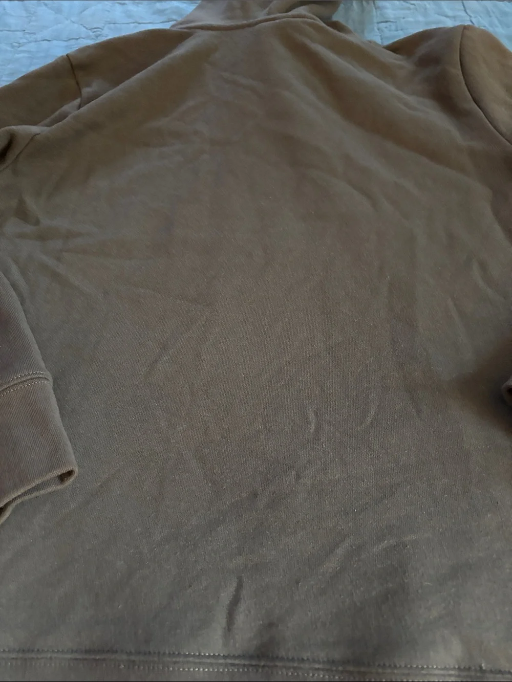 The North Face grey Pullover Hoodie with Yellow Logo